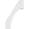 Ekena Millwork 3 1/2-in. W x 14-in. D x 22-in. H Westlake Architectural Grade PVC Knee Brace BRCP035X14X22WTL - alternate 2